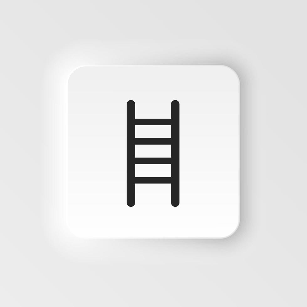 bedrijf, ladder, metafoor neumorf stijl vector icoon. gemakkelijk element illustratie van ui concept. bedrijf, ladder, metafoor neumorf stijl vector icoon. financiën concept vector illustratie. .