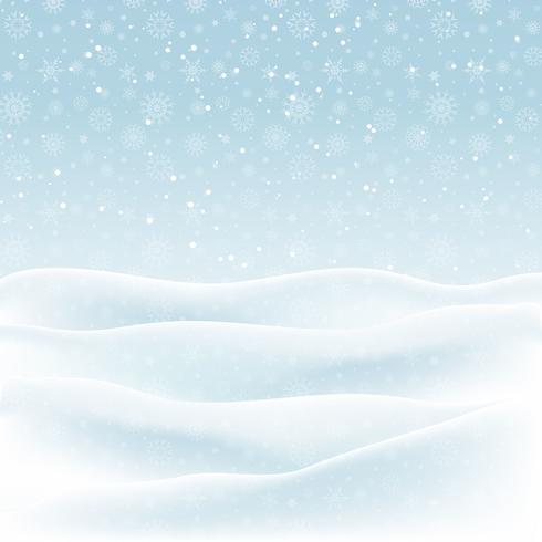 Kerstmis sneeuwlandschap vector