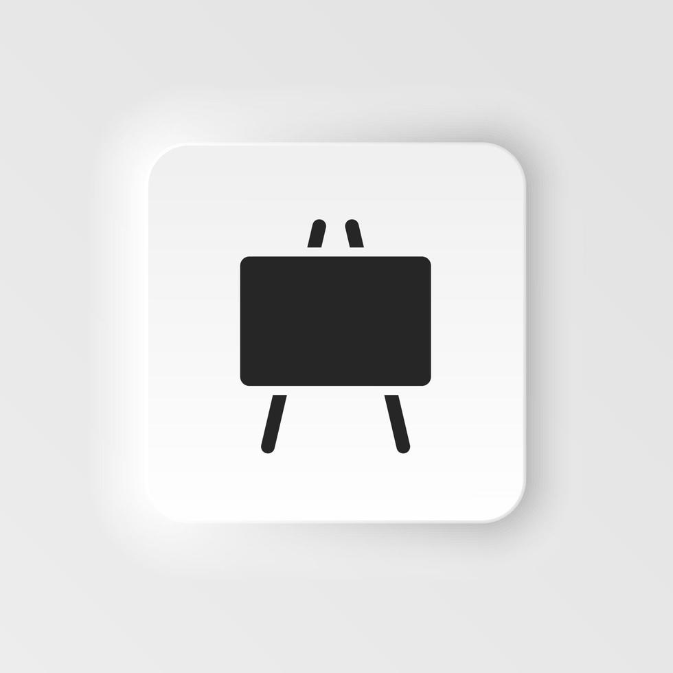 schoolbord icoon - vector. gemakkelijk element illustratie van ui concept. schoolbord icoon neumorf stijl vector icoon .