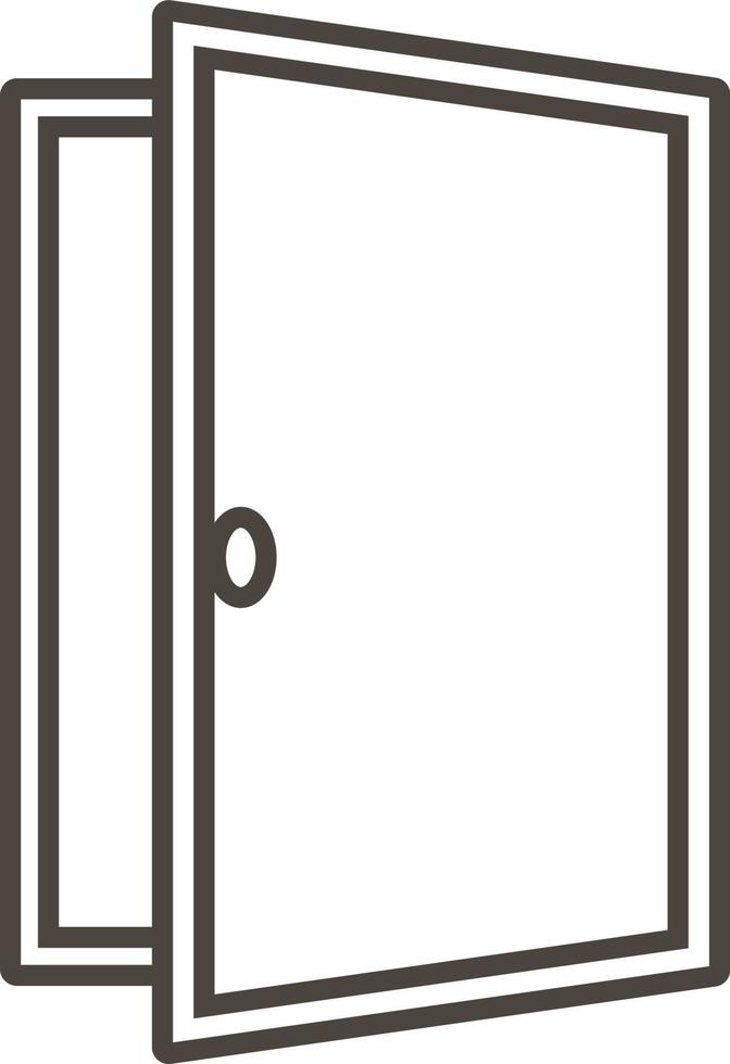 deur, open, icoon in modieus schets stijl geïsoleerd Aan wit achtergrond. deur symbool voor uw web plaats ontwerp, logo, app, ui. vector illustratie, eps10. - vector Aan wit achtergrond