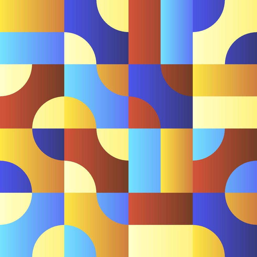 bauhaus of Scandinavisch stijl modern abstract meetkundig naadloos patroon vector