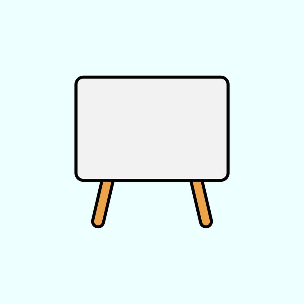 schoolbord kleur vector icoon, vector illustratie Aan donker achtergrond