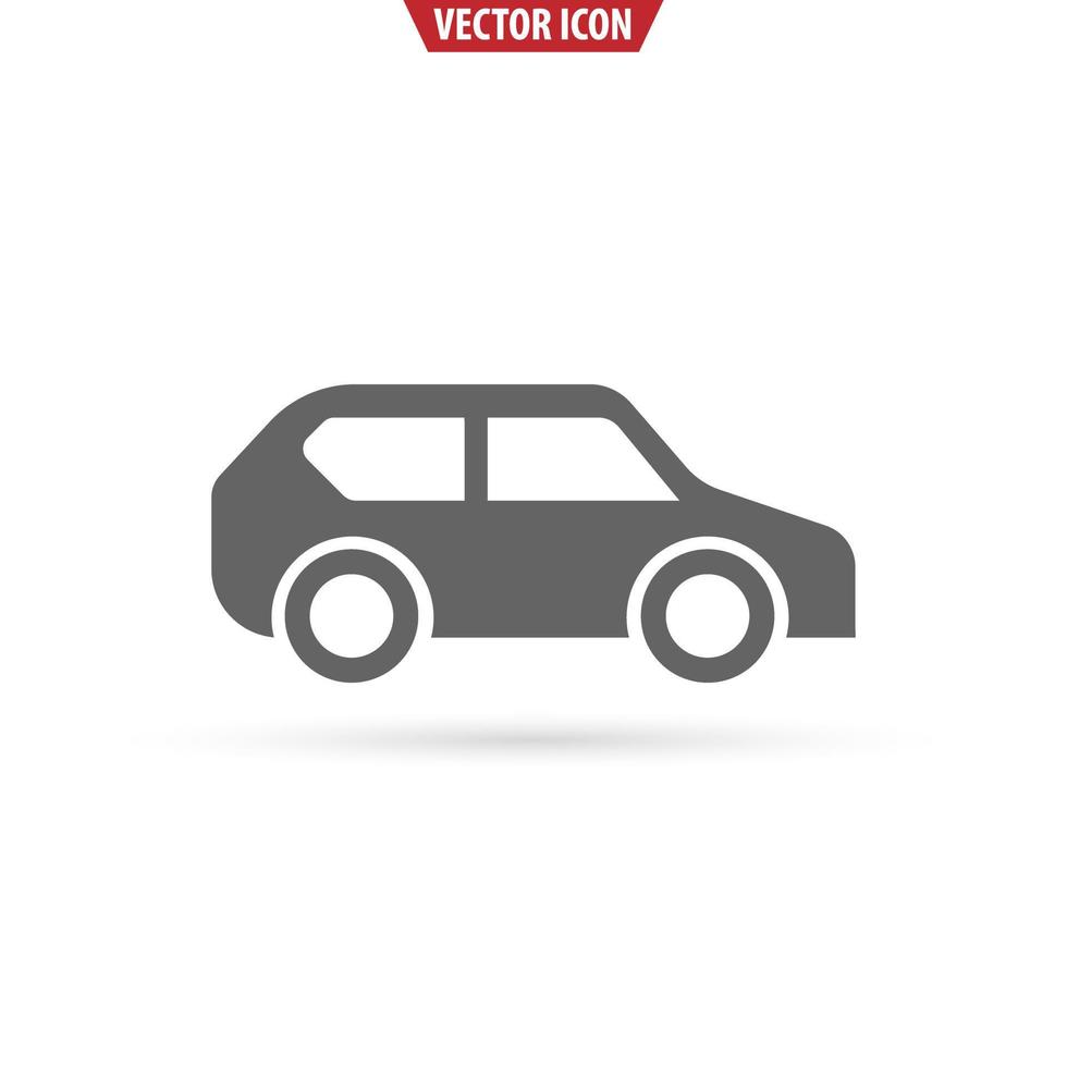 auto suv vlak icoon. vervoer concept. vector illustratie geïsoleerd Aan wit achtergrond.