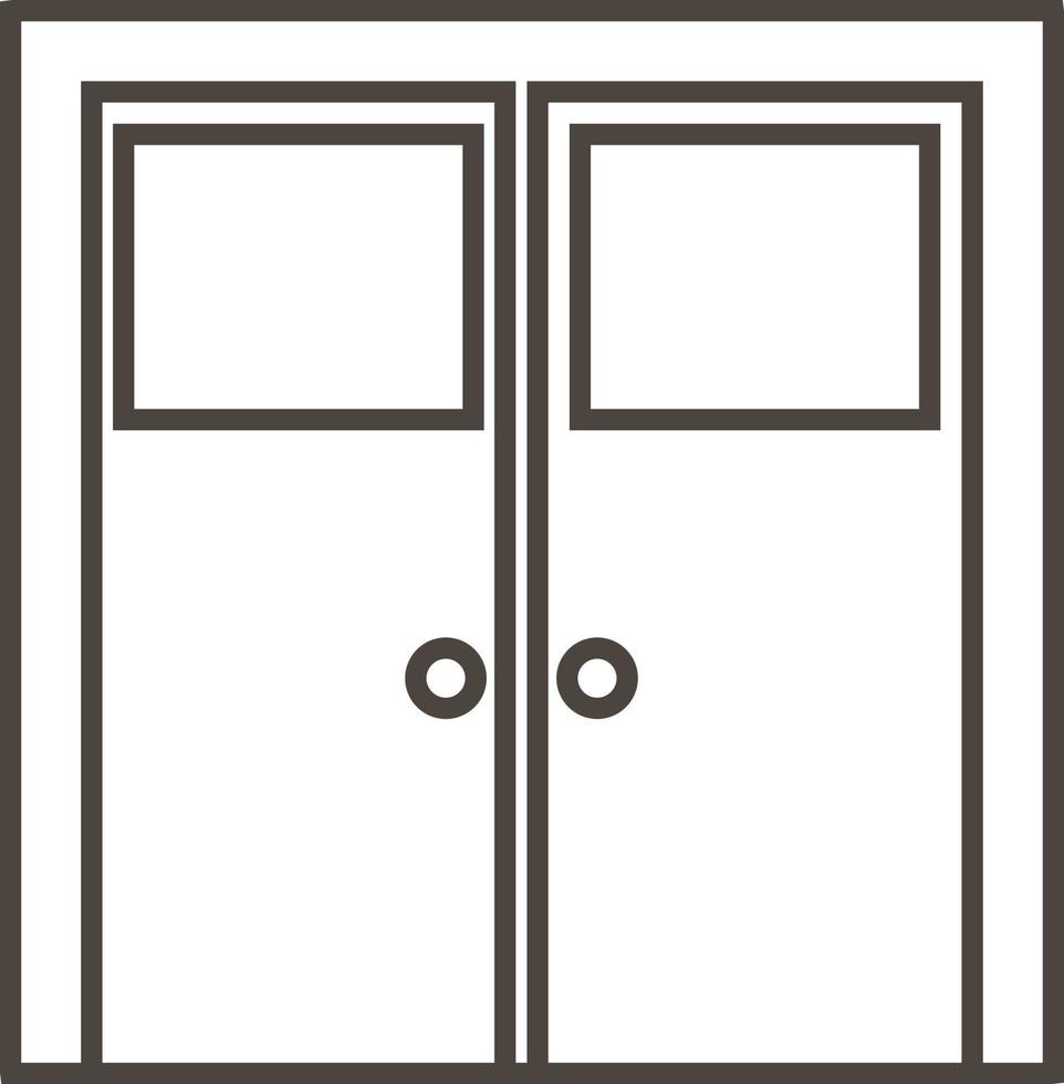 deur, icoon in modieus schets stijl geïsoleerd Aan wit achtergrond. deur symbool voor uw web plaats ontwerp, logo, app, ui. vector illustratie, eps10. - vector Aan wit achtergrond