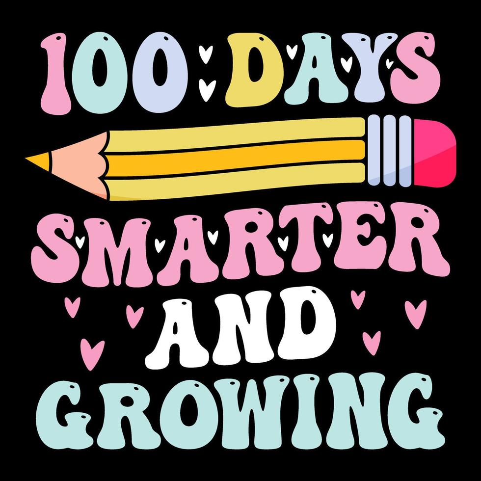 100ste dagen van school- t overhemd vrij, honderd dagen t overhemd ontwerp, kleur t shirt, kinderen t overhemd ontwerp vector