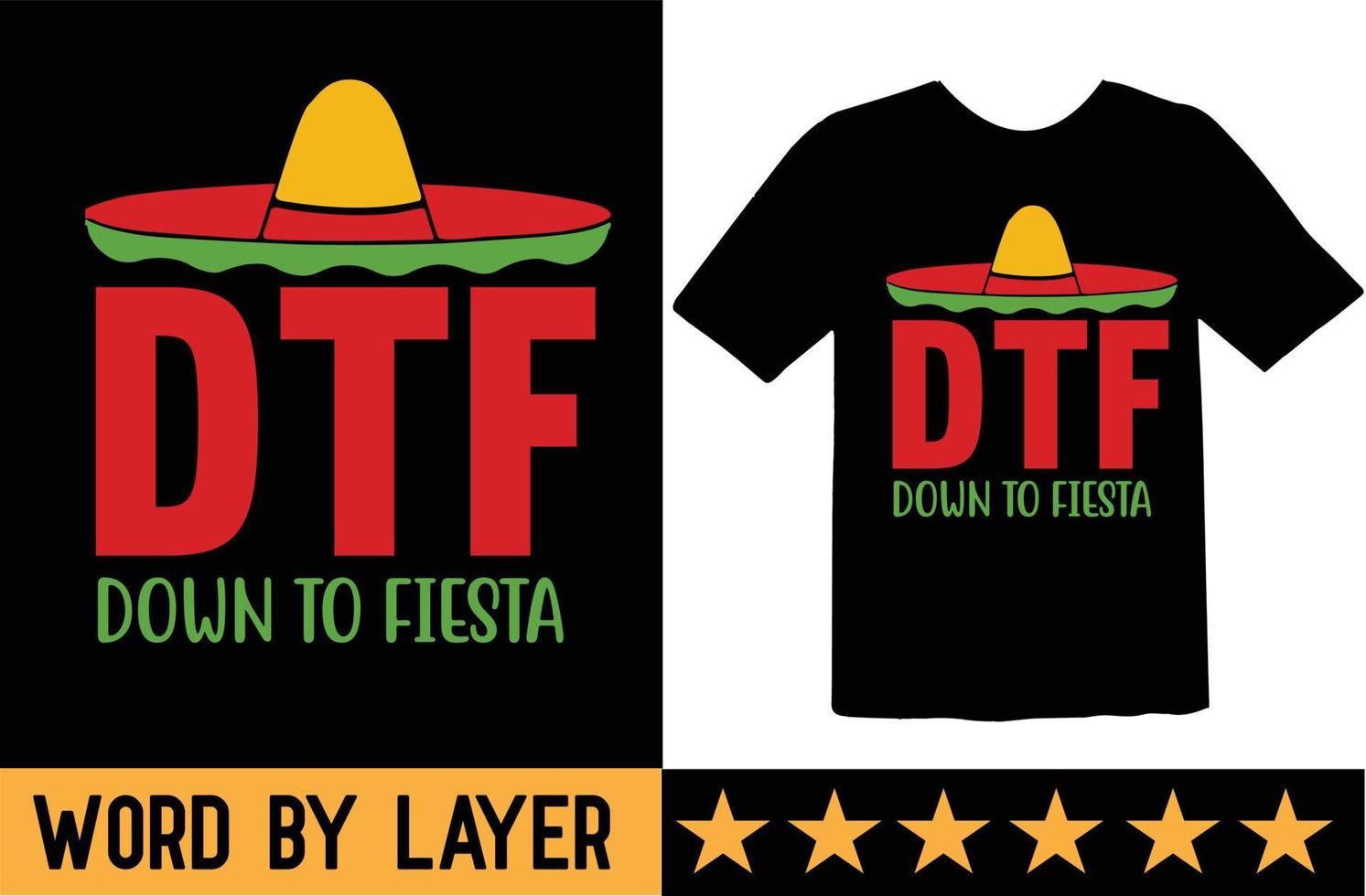 dtf naar beneden naar feest SVG t overhemd ontwerp vector