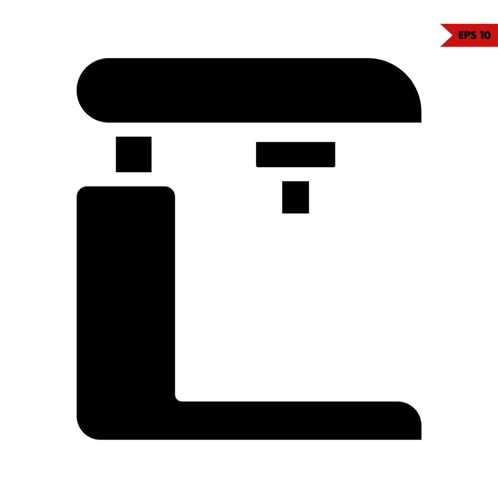 drinken machine glyph icoon vector