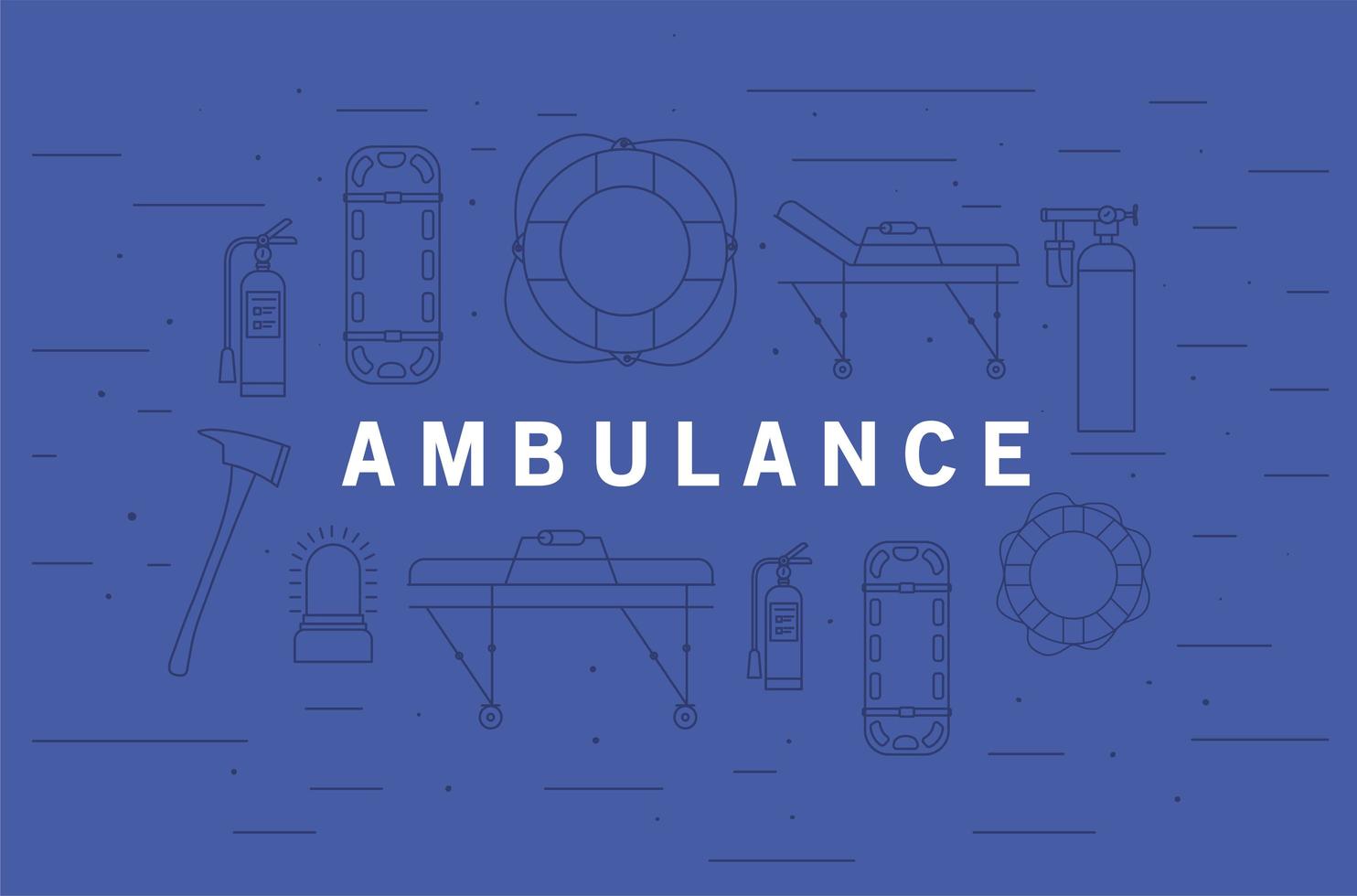 ambulance medische noodsituatie banner vector