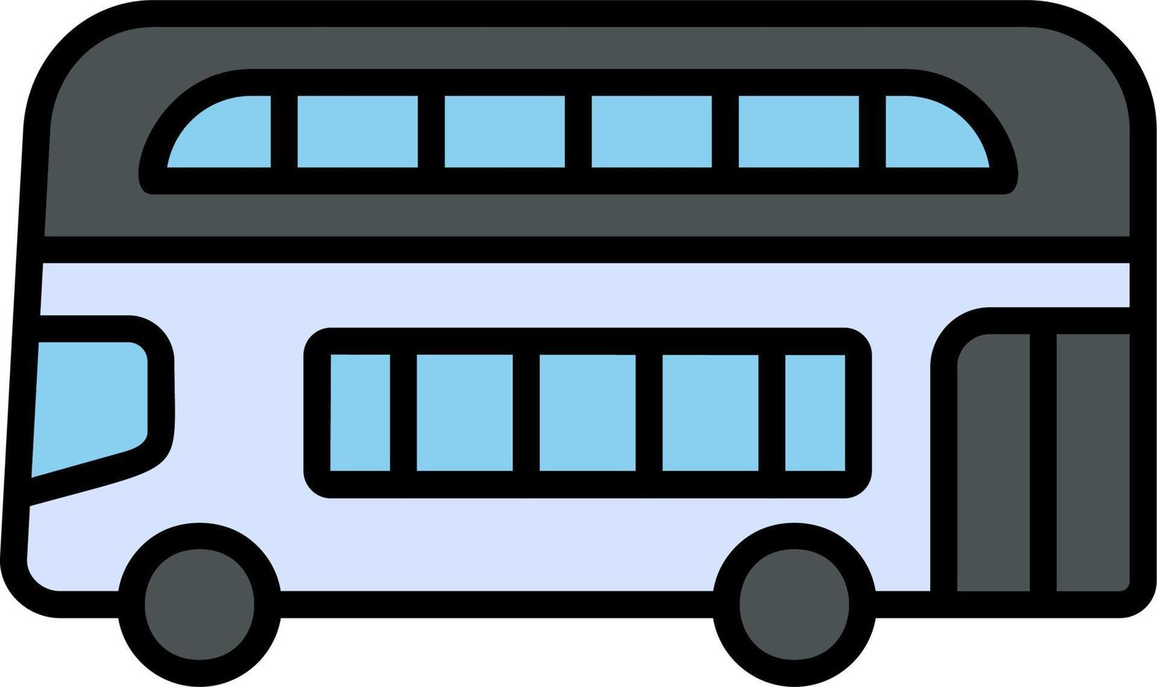 dubbele decker bus vector icoon