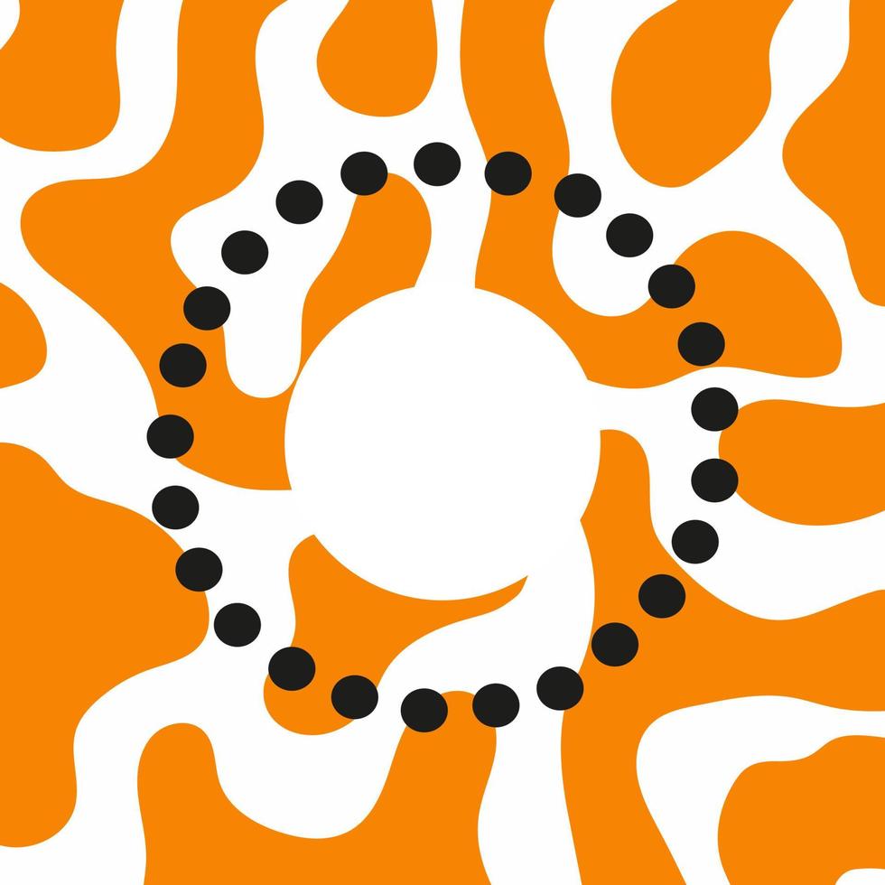 abstract vierkant. dots lijn. vector illustratie.