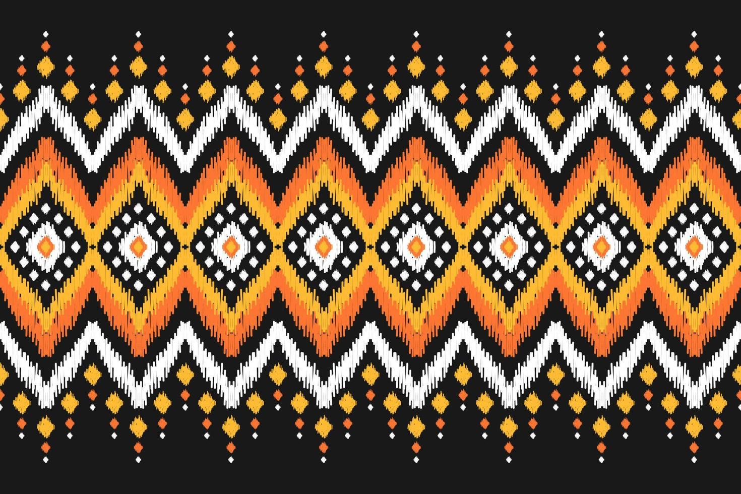 tapijt etnisch ikat patroon kunst. meetkundig etnisch ikat naadloos patroon in stam. Mexicaans stijl. vector