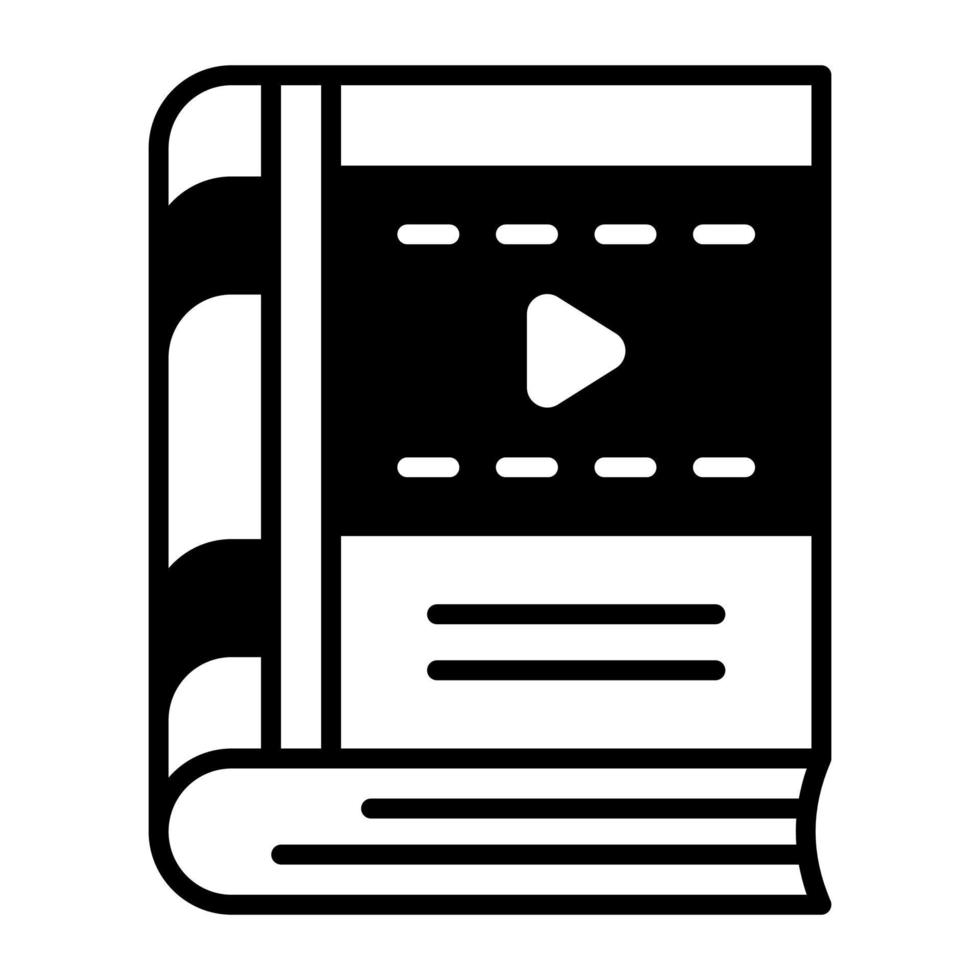 video boek vector ontwerp in modern en modieus stijl, gemakkelijk naar gebruik