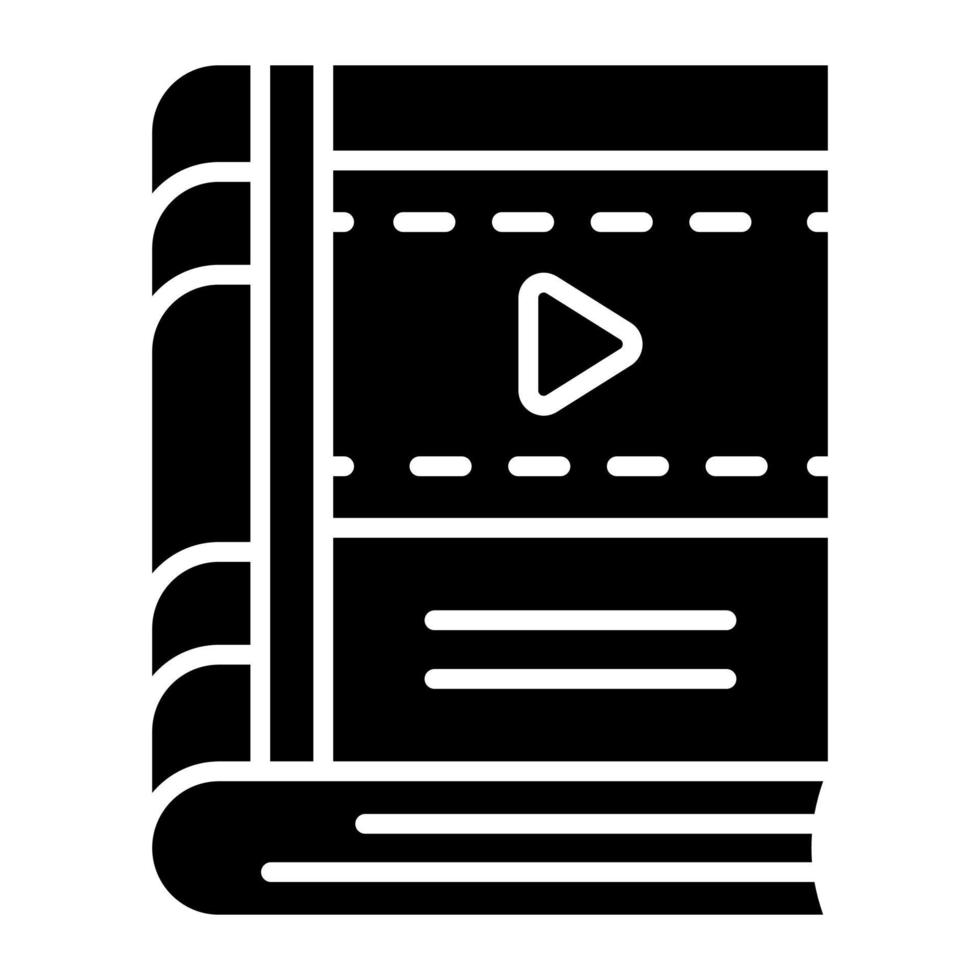 video boek vector ontwerp in modern en modieus stijl, gemakkelijk naar gebruik