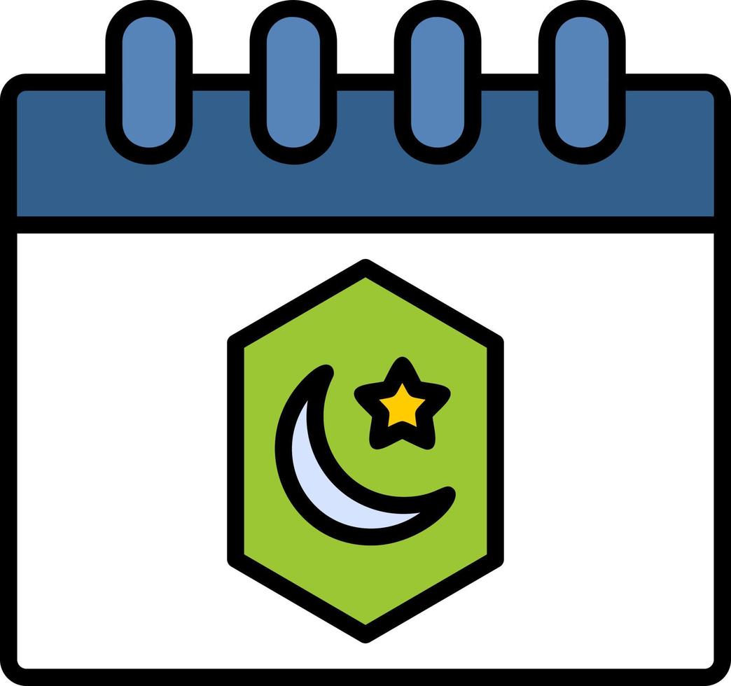 Ramadan kalender vector icoon