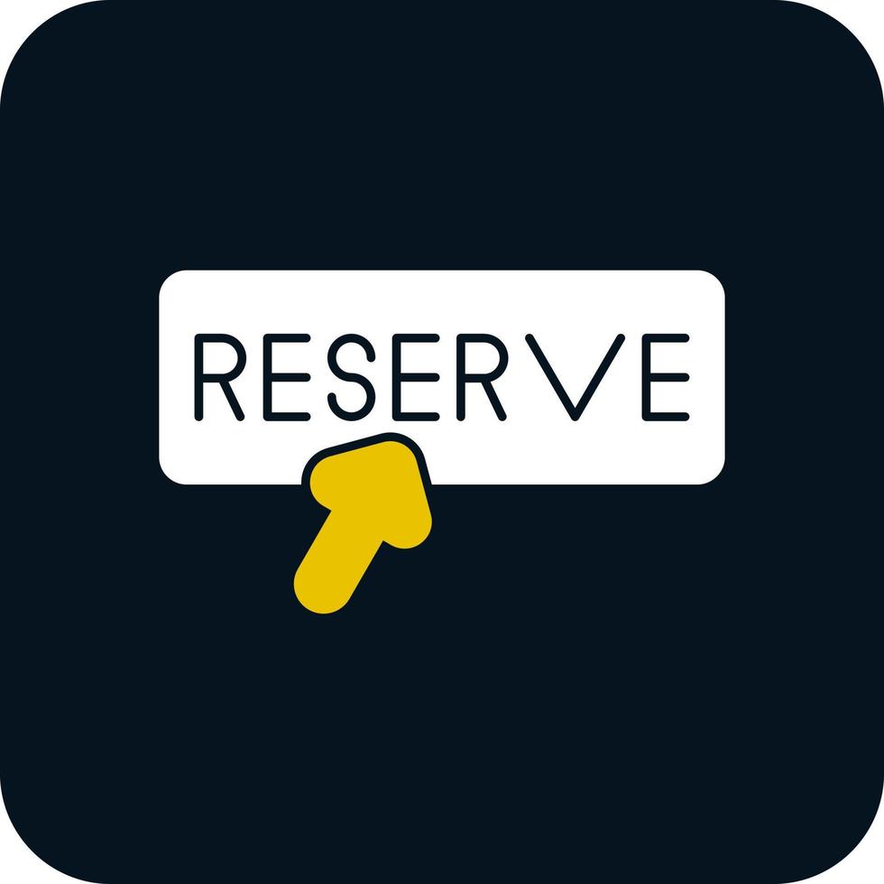 reservering vector icoon ontwerp