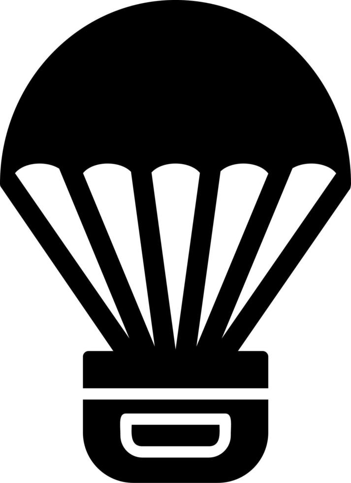 parachute vector pictogram