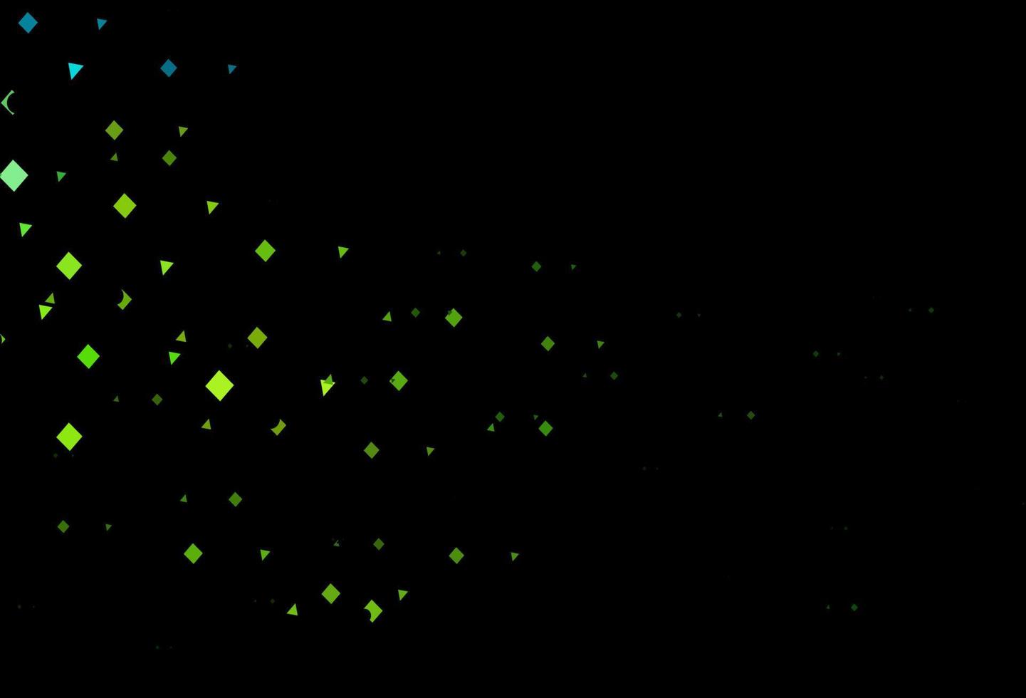 donkerblauwe, gele vectorlay-out met cirkels, lijnen, rechthoeken. vector