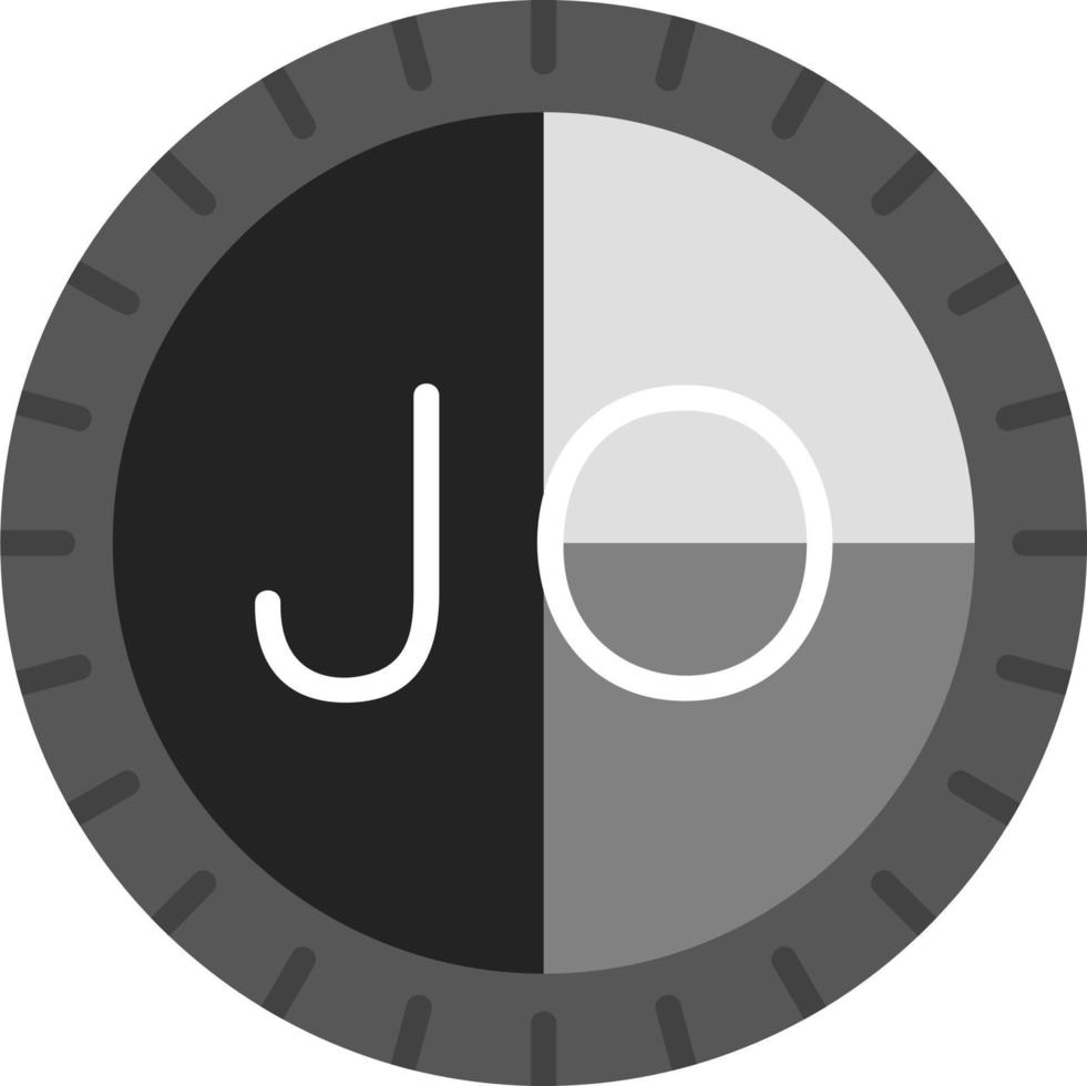 Jordanië wijzerplaat code vector icoon