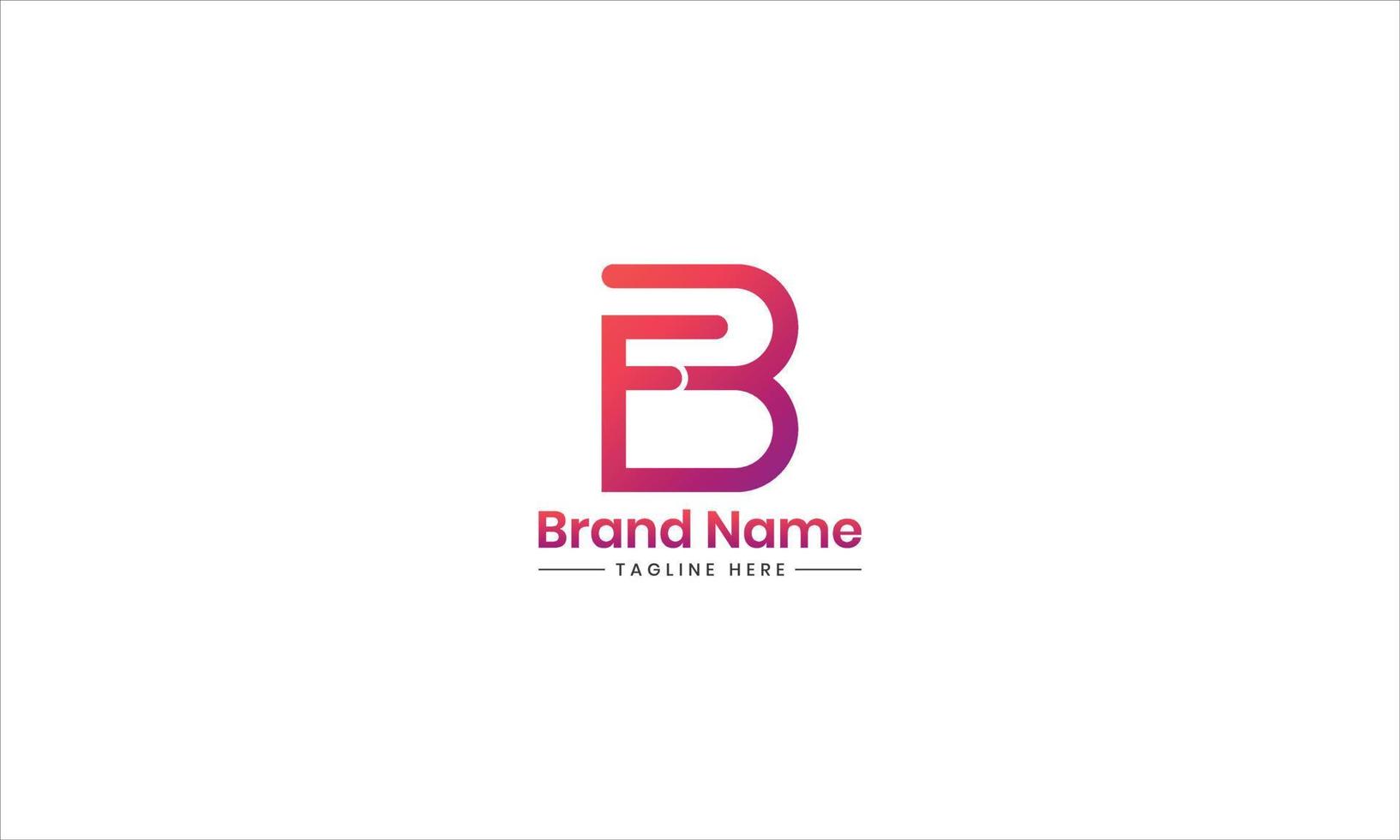 fb logo, brief fb, bf brief ontwerp vector met helling kleuren. fb brief logo ontwerp. eerste brieven bf logo icoon. brief bf logotype logo ontwerp sjabloon. bf logo pro vector