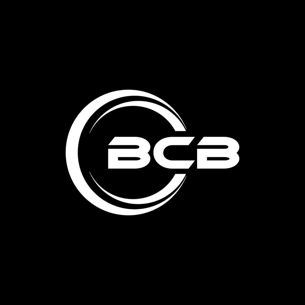 bcb brief logo ontwerp in illustratie. vector logo, schoonschrift ontwerpen voor logo, poster, uitnodiging, enz.