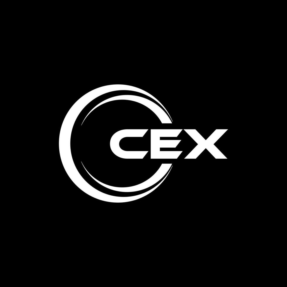 cex brief logo ontwerp in illustratie. vector logo, schoonschrift ontwerpen voor logo, poster, uitnodiging, enz.