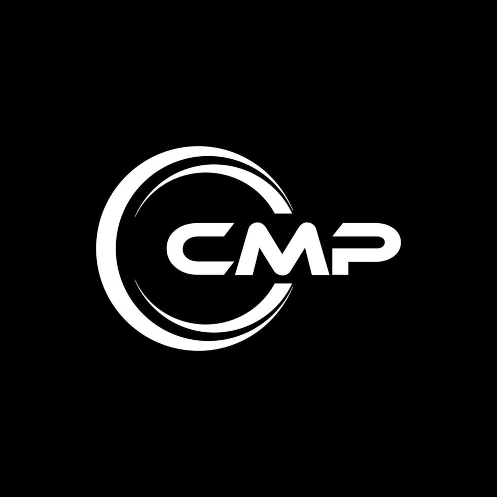 cmp brief logo ontwerp in illustratie. vector logo, schoonschrift ontwerpen voor logo, poster, uitnodiging, enz.