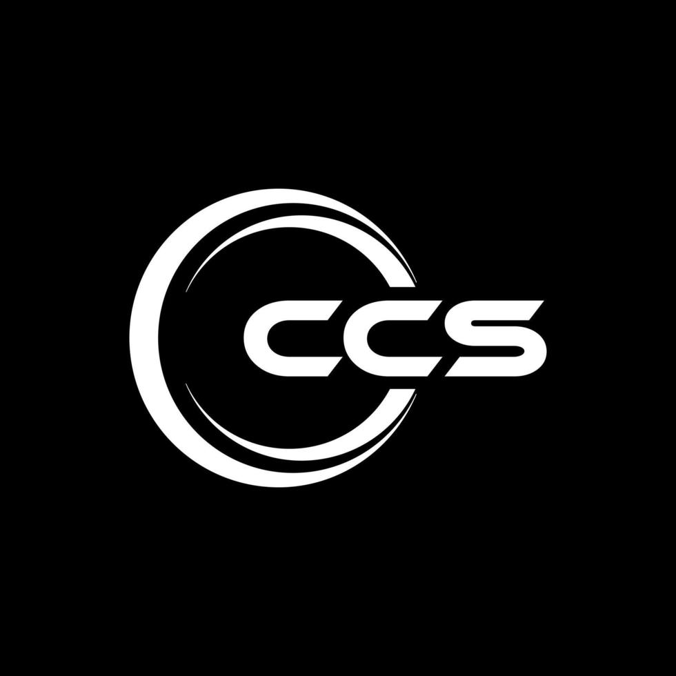 ccs brief logo ontwerp in illustratie. vector logo, schoonschrift ontwerpen voor logo, poster, uitnodiging, enz.