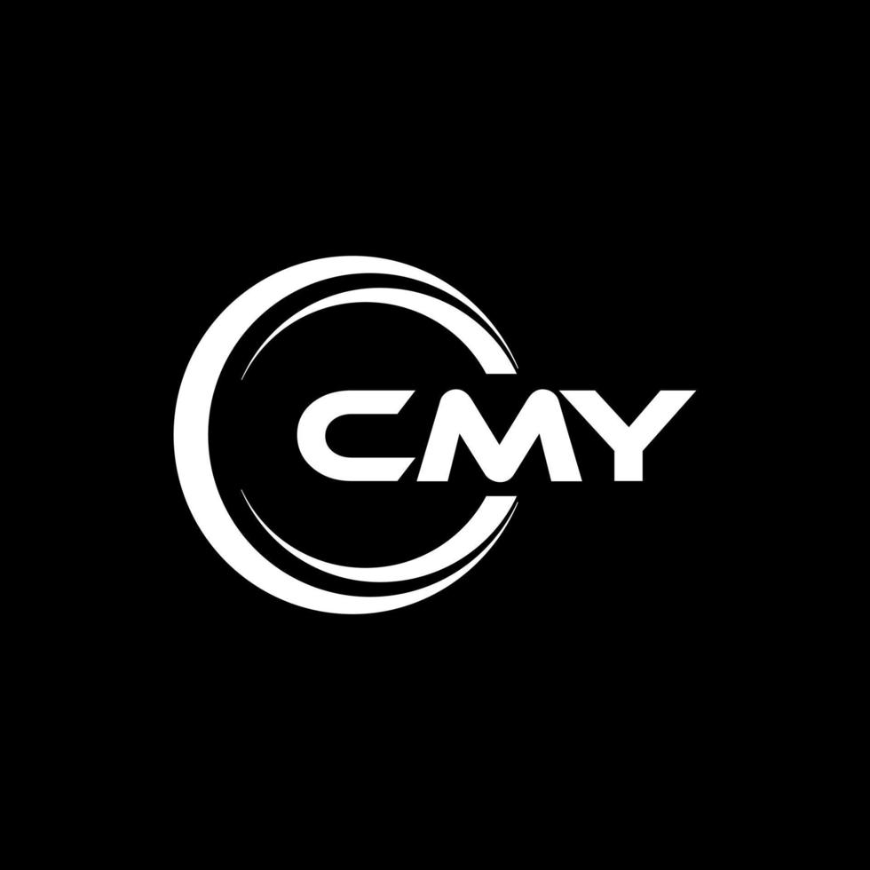 cmy brief logo ontwerp in illustratie. vector logo, schoonschrift ontwerpen voor logo, poster, uitnodiging, enz.
