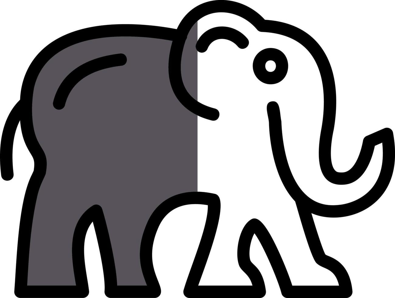 olifant vector icoon ontwerp