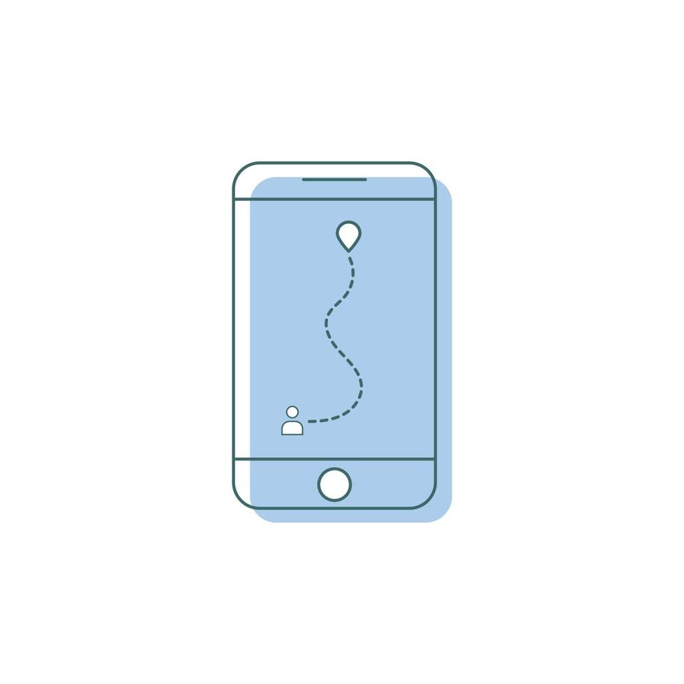 kaart smartphone pictogram ontwerp vectorillustratie vector