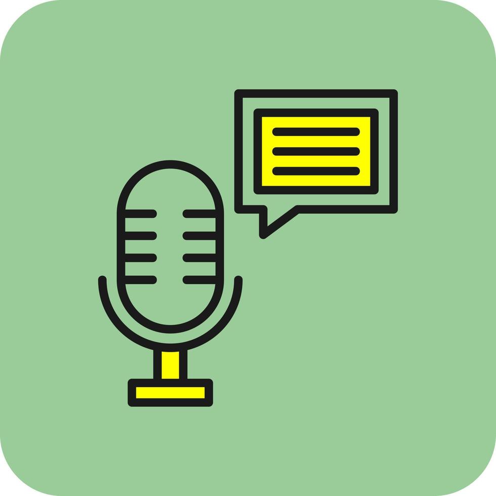 podcast vector icoon ontwerp