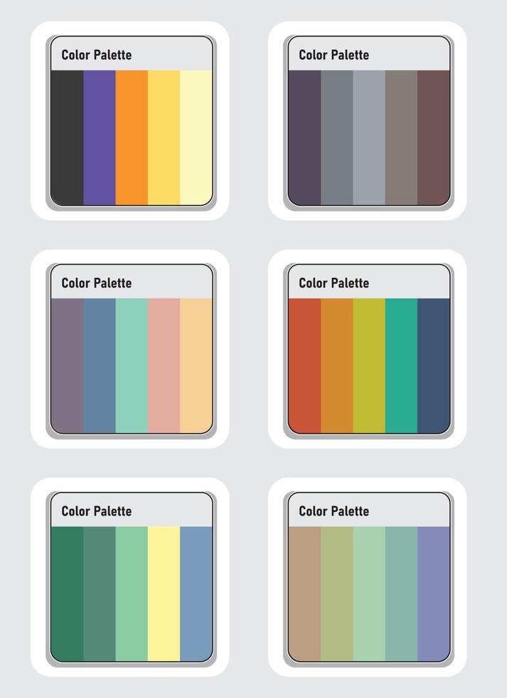 vector kleur palet reeks