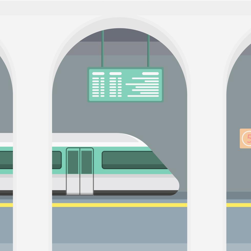 trein station vector vlak illustratie