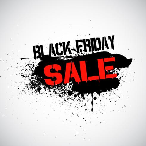 Grunge Black Friday verkoop achtergrond vector