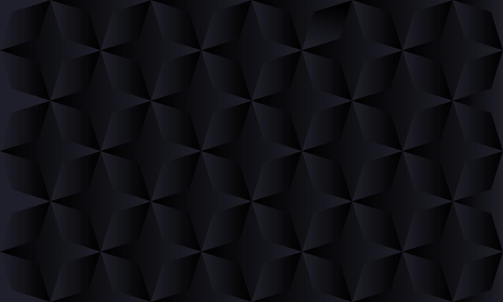 modern 3d zwart sterren naadloos behang patroon achtergrond vector