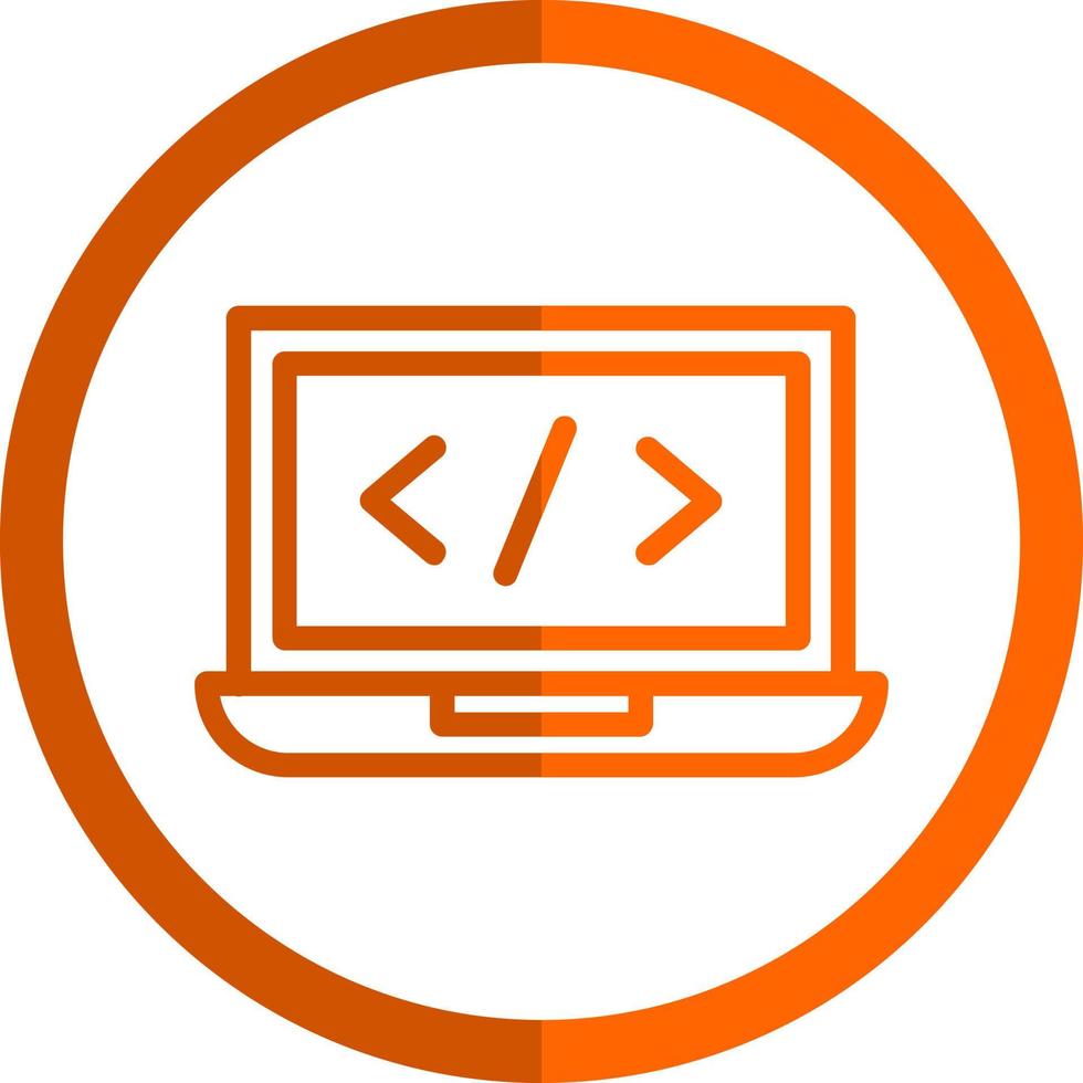 laptop code vector icoon ontwerp