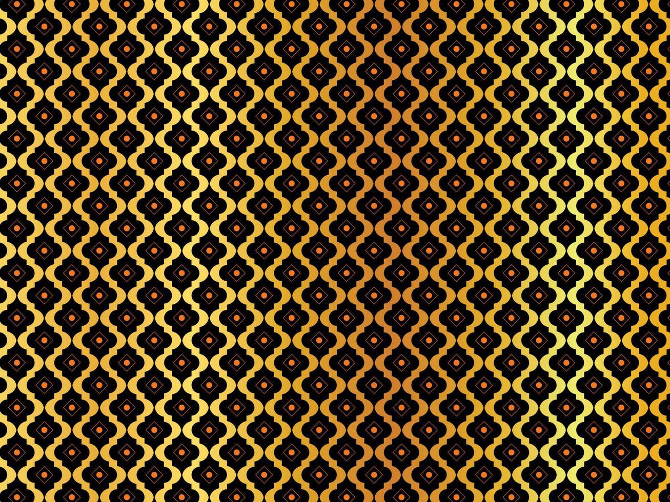 gouden Arabisch patroon. vector illustratie geschikt voor achtergrond, behang, poster, kleding stof, inpakken, kaart, enz