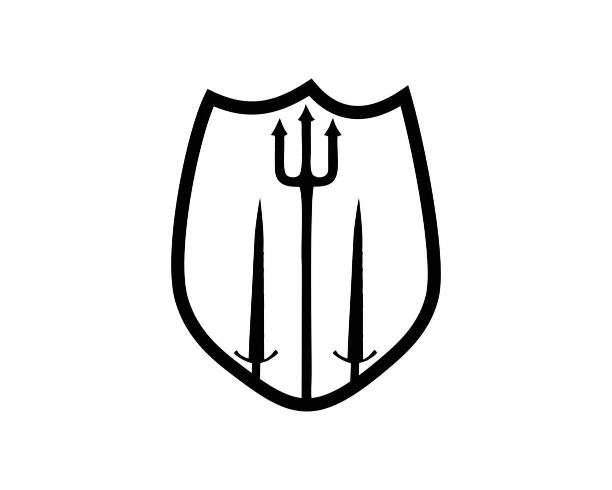 silhouet vector ontwerp van twee Zwaarden, een speer en schild. het beste voor logo's, insignes, emblemen, pictogrammen, beschikbaar in eps 10.