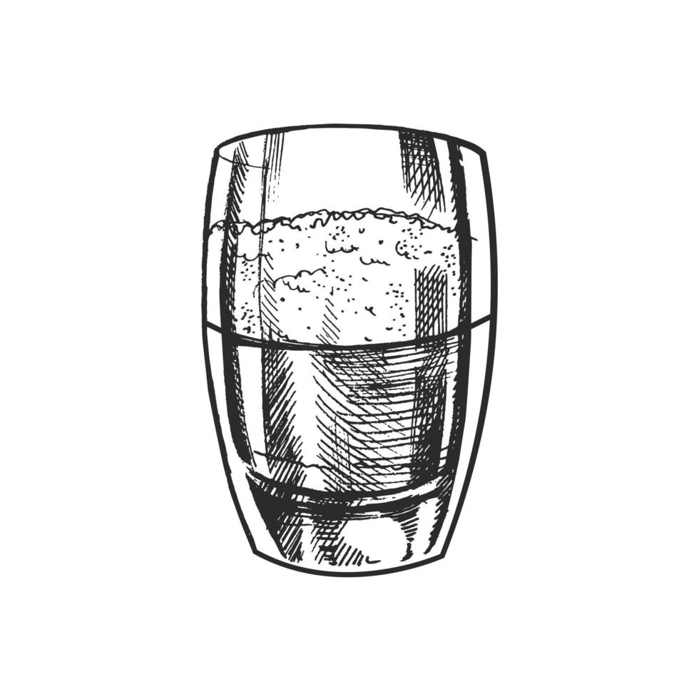 glas van bier hand getekend schetsen geïsoleerd Aan wit achtergrond. vector wijnoogst gegraveerde illustratie.