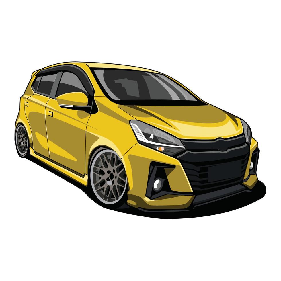 klein racing auto illustratie vector