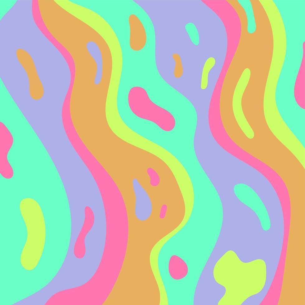 patroon, achtergrond met gekleurde golven in psychedelisch hippie stijl. vector
