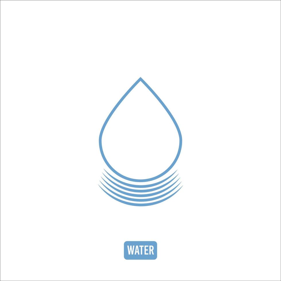 water icoon logo vector