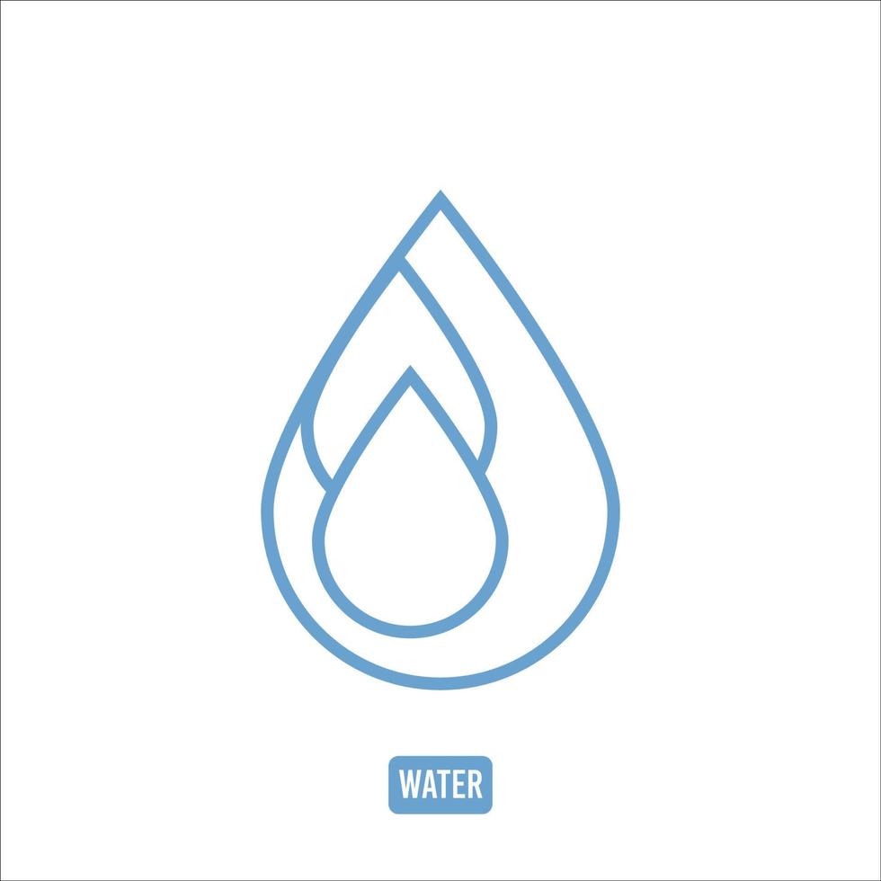 water icoon logo vector