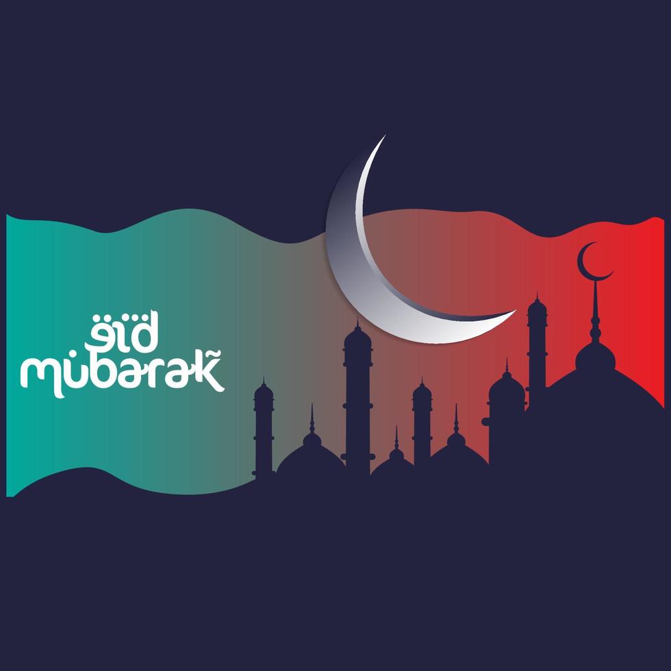 eid mubarak sjabloon vector