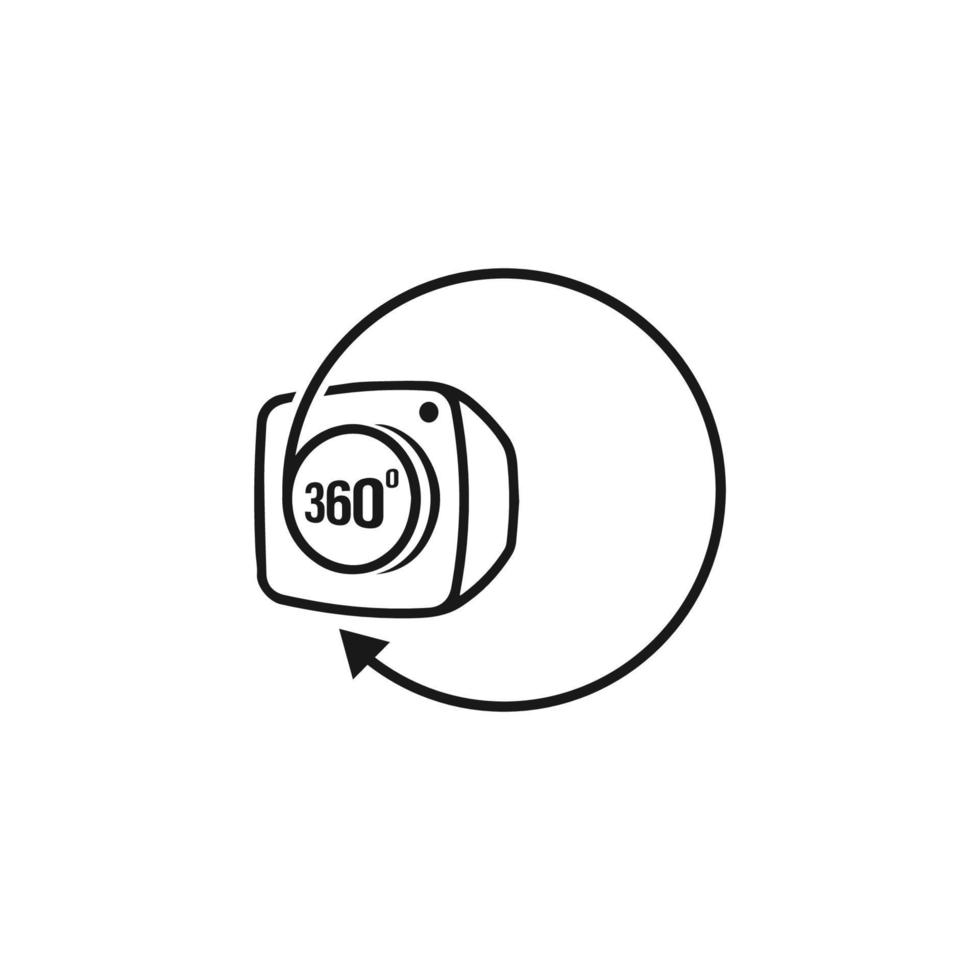 360 cam icoon vector