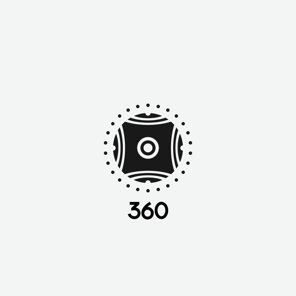 360 cam icoon vector