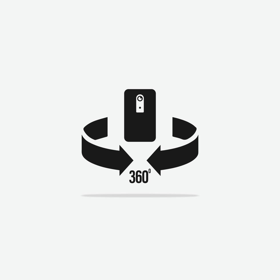 360 cam icoon vector