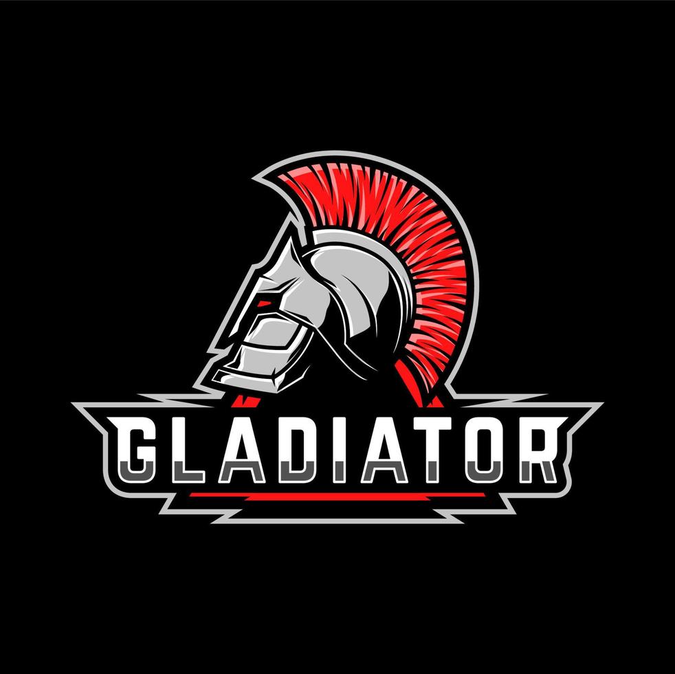 oude Griekenland strijder, gladiator mascotte of icoon vector