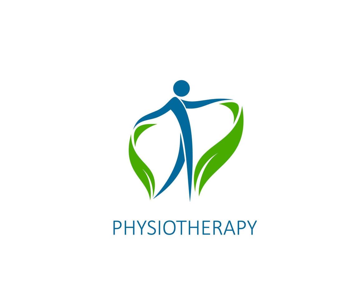 fysiotherapie therapie, chiropractie praktijk icoon vector