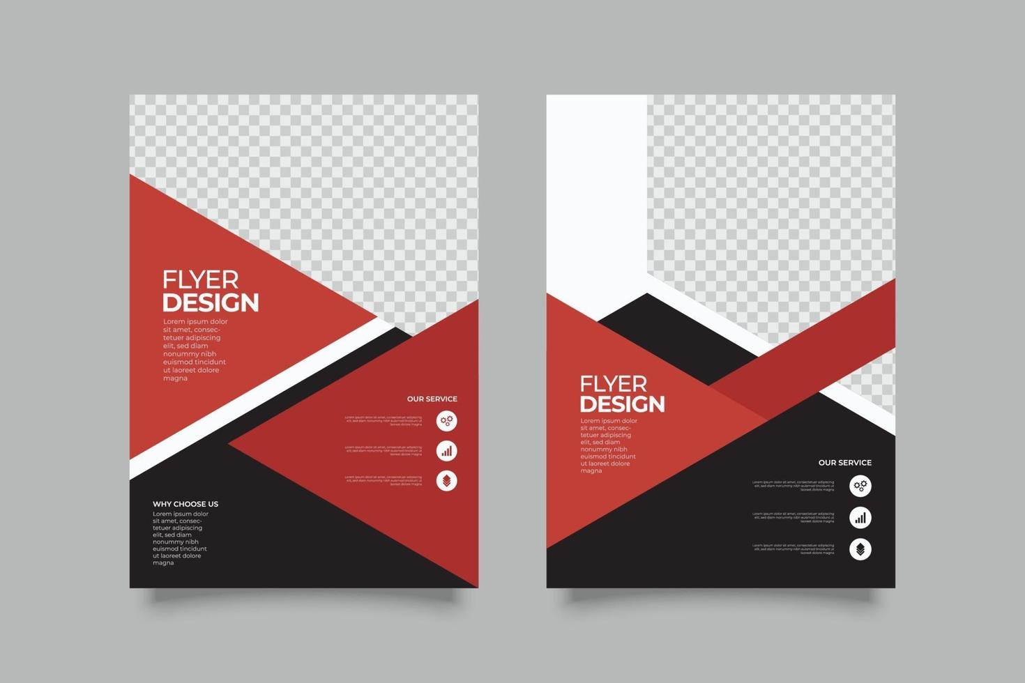 abstracte marketing geometrische folder sjabloon vector